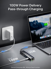 DockteckExpand 7-in-1 USB-C dongle - Seamless 4K 60Hz and superfast data transfer
