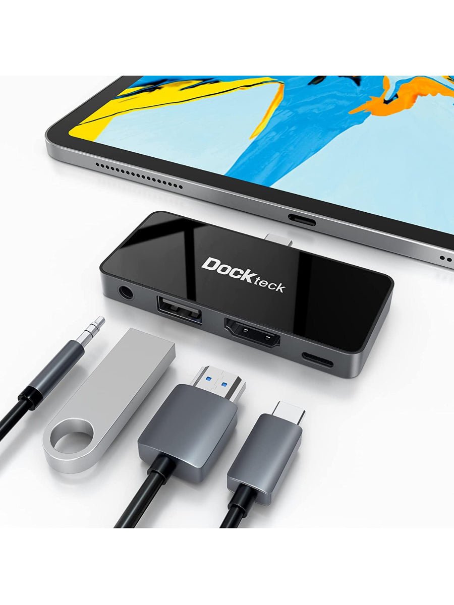 korrekt Zoologisk have punkt Dockteck 4-in-1 USB-C hub for iPad Pro, with 4K HDMI output and more