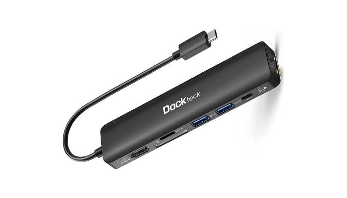 Dockteck 7-in-1 USB-C PD Ethernet Hub: Ultimate Connectivity Solution for MacBook Pro M4