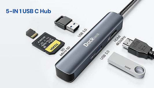 Seamless Connectivity: Elevating Your Digital Experience with the Dockteck 5-In-1 USB-C Dongle Hub