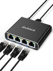 Dockteck Internet Cable Splitter 1 in 4 Out High Speed Switch   - Dockteck