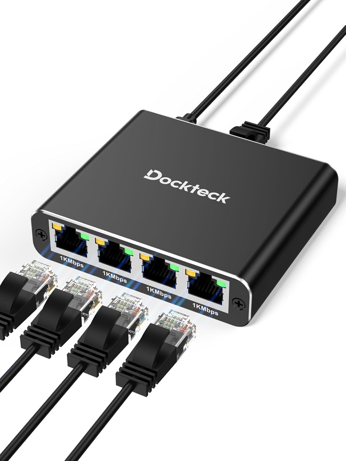 Dockteck Internet Cable Splitter 1 in 4 Out High Speed Switch - Dockteck