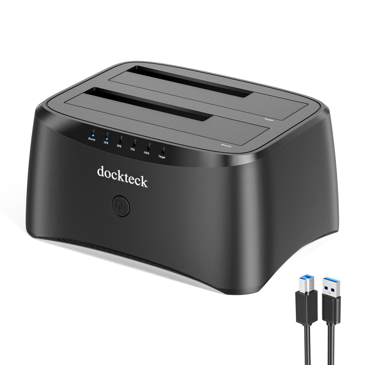 Dockteck USB 3.0 to SATA Dual Bay External Hard Drive Enclosure - Dockteck