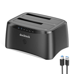 Dockteck USB 3.0 to SATA Dual Bay External Hard Drive Enclosure - Dockteck