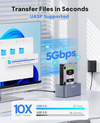Dockteck USB 3.0 to SATA External Hard Drive Docking Station - Dockteck