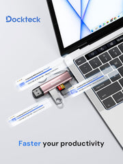 Dockteck SD Card Reader, USB3.0, 3-Slot USB A/C to Micro SD Adapter,Pink - Dockteck