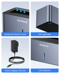 Dockteck USB 3.0 to SATA External Hard Drive Docking Station - Dockteck