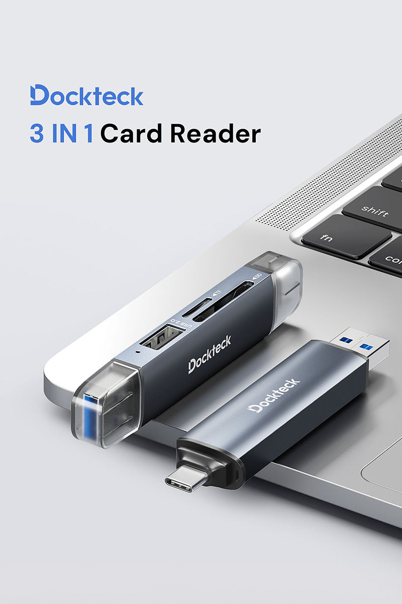 Dockteck 3 in 1 Card Reader - Dockteck