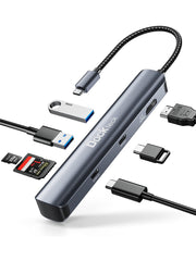Dockteck 7 in 1 USB C Dongle Multiport Adapter - Dockteck