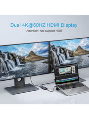 Dockteck Thunderbolt 3 to Dual 4K 60Hz HDMI Adapter - Dockteck