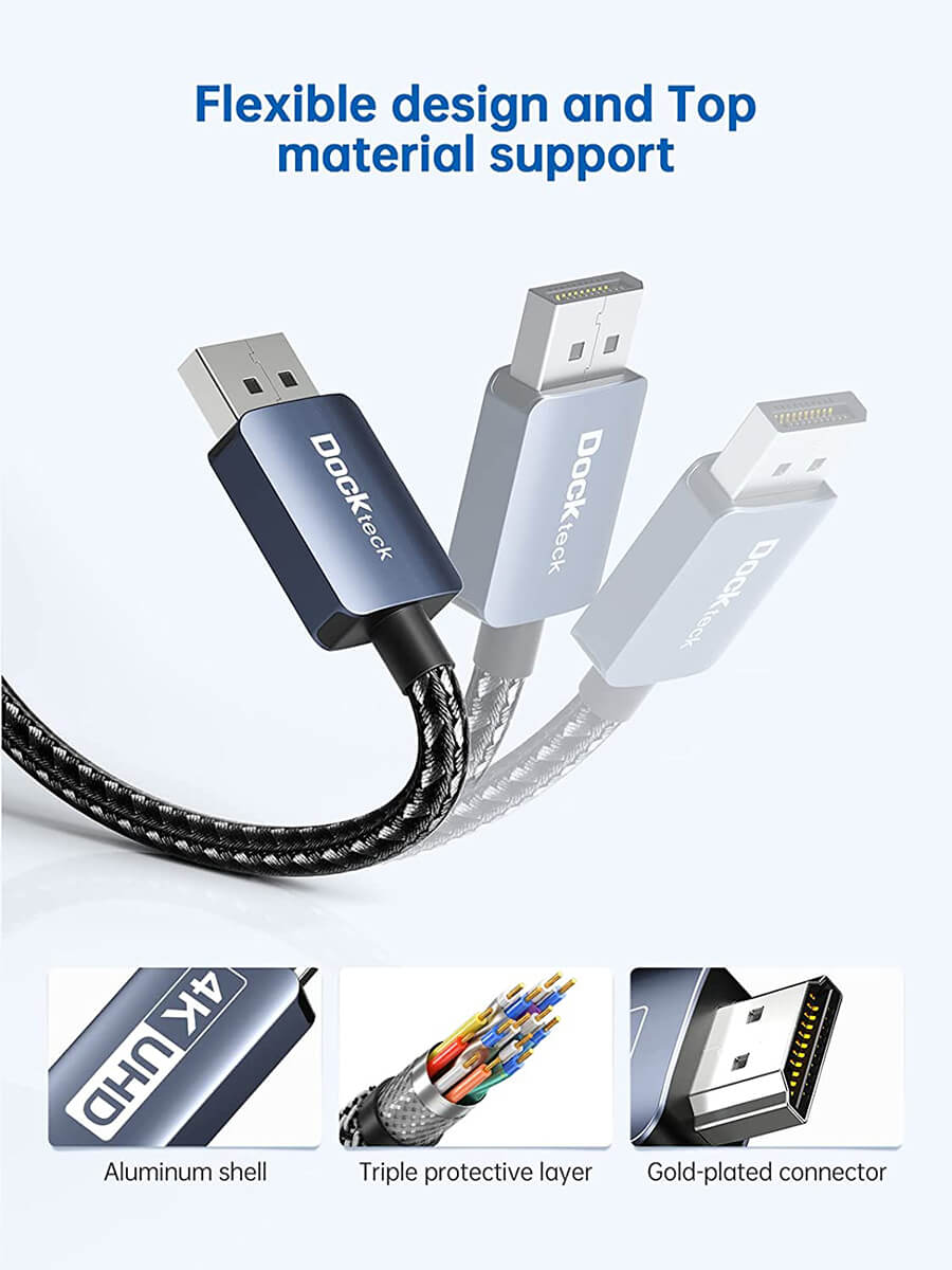 DisplayPort to HDMI Cable 4K 60Hz