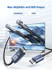 DisplayPort to HDMI Cable 4K 60Hz